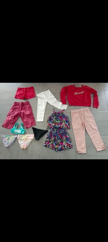 Lot de vêtements été fille en 12 ans