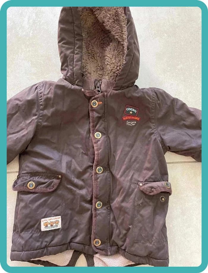 Beau manteau bébé garçon 12 mois sergent major - photo numéro 2