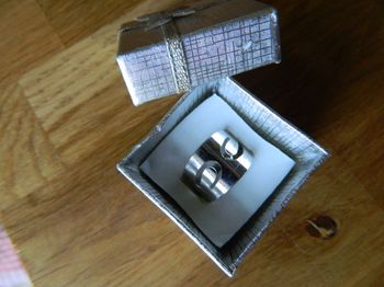 Bague fantaisie réglable neuve