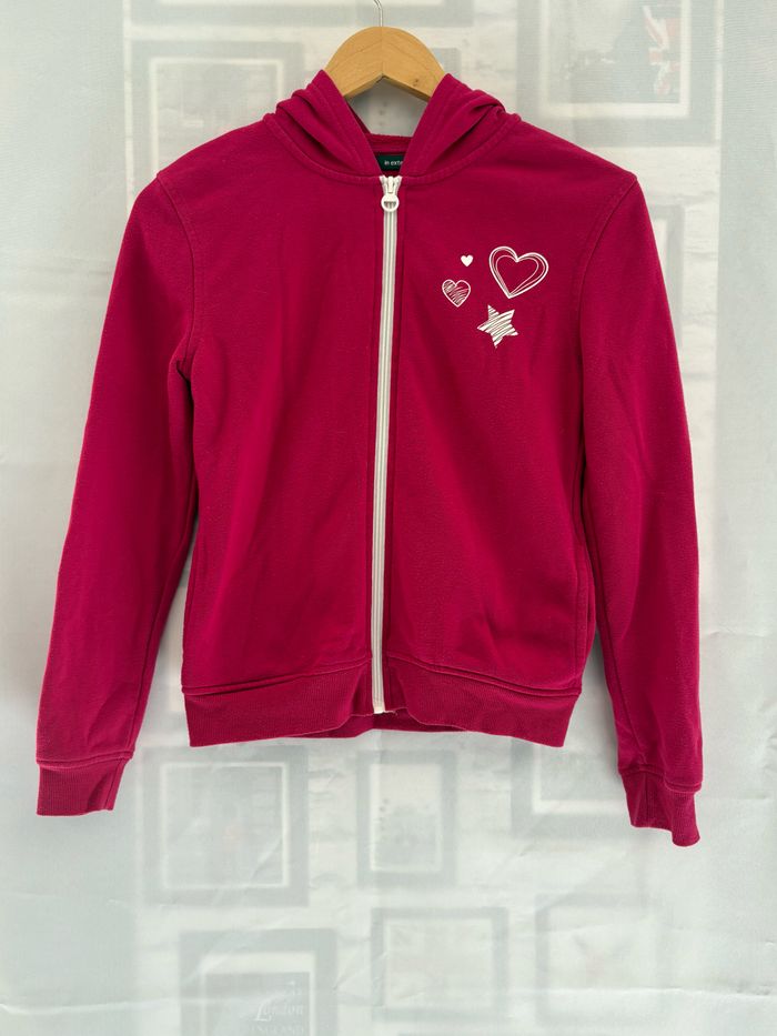 Gilet rose de survêtement - In Extenso - 12 ans