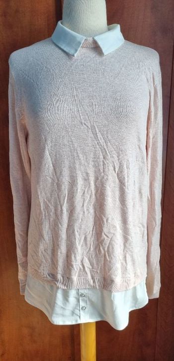 Pull avec chemise intégré taille L