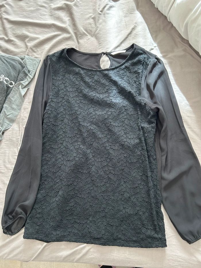 Blouse à dentelle Camaïeu T44 - photo numéro 2