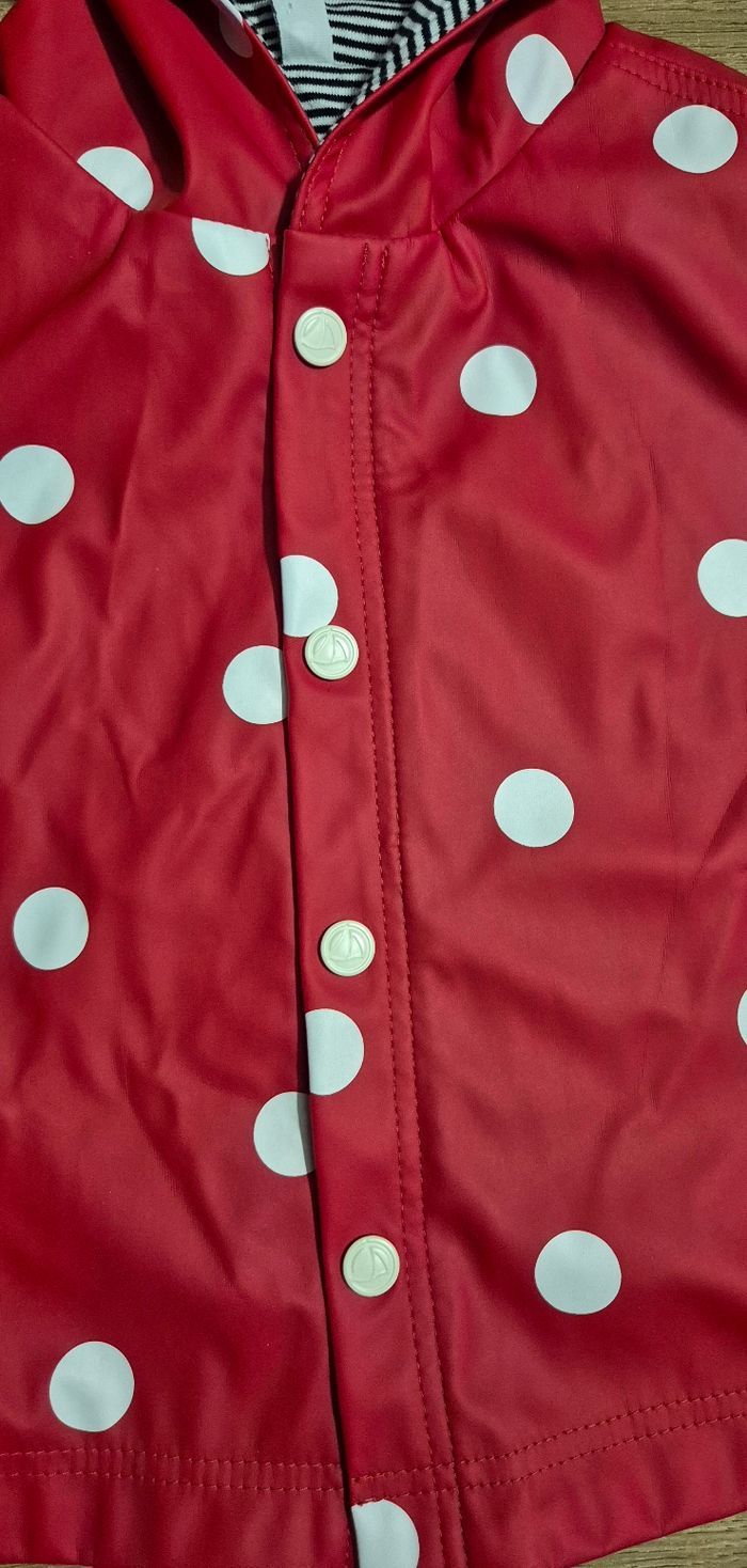 Cape de pluie à pois Petit Bateau 12 mois - photo numéro 4