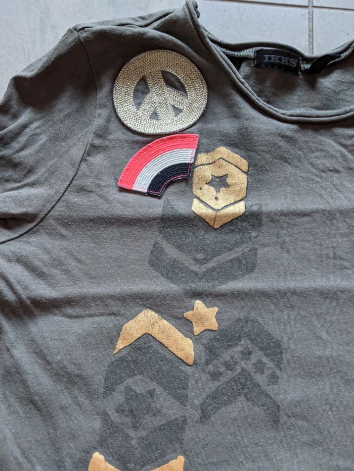 Tee shirt manches longues IKKS 10 ans - photo numéro 2