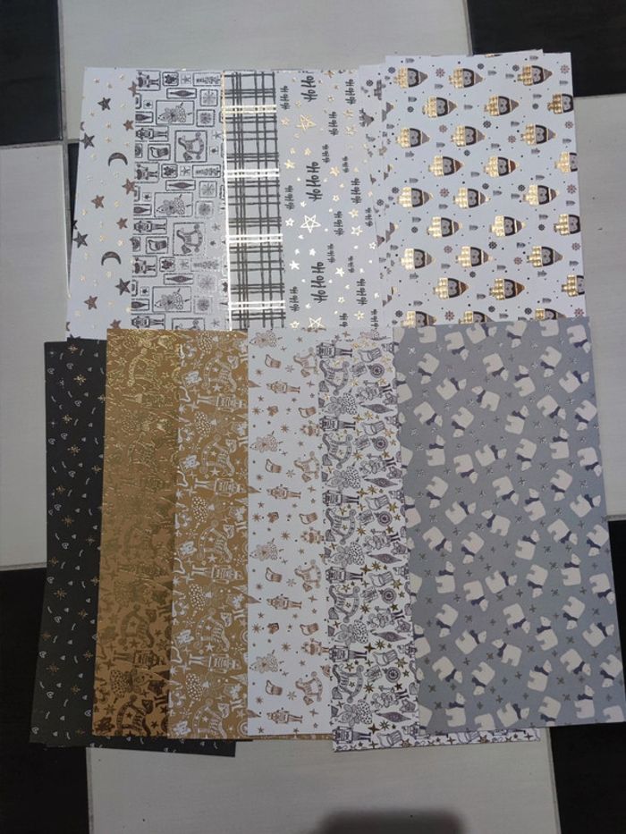 bloc papier cartonné scrap 30x15 cm