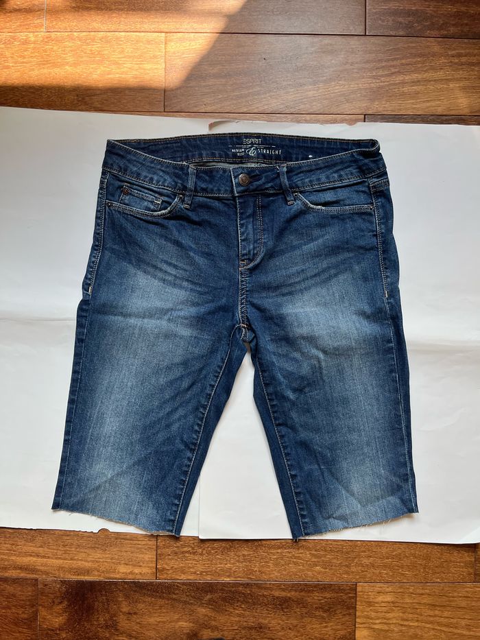Lot de 2 pantacourts en jean zara et esprit taille S/36 - photo numéro 2