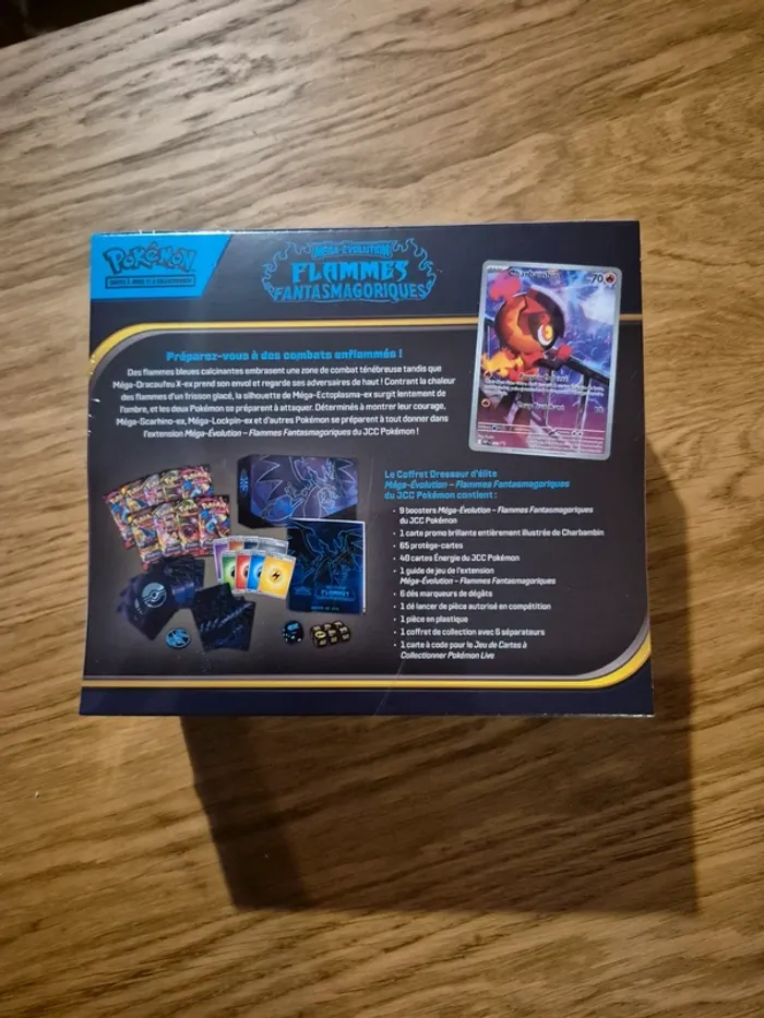 Coffret dresseur d'élite pokémon Flammes Fantasmagoriques me02 dracaufeu neuf Fr - photo numéro 8