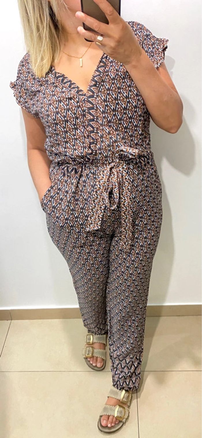🌿 Combinaison 1.2.3 Paris – imprimée fluide Taille 38 - photo numéro 2