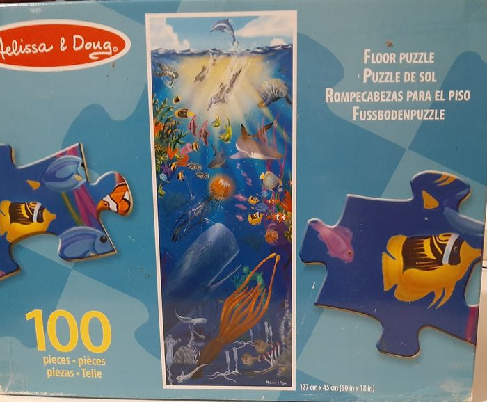Puzzle de sol - Fresque sous-marine