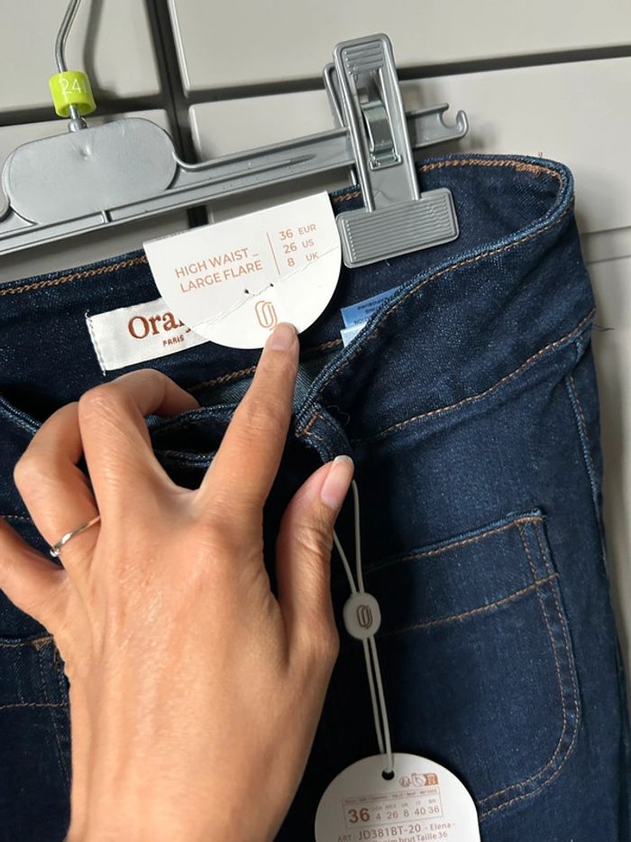 Pantalon jean large oraije - photo numéro 3