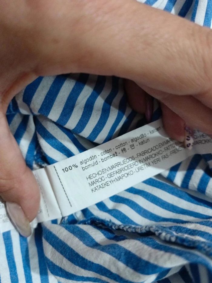C55 top rayé Zara 13-14 ans - photo numéro 4