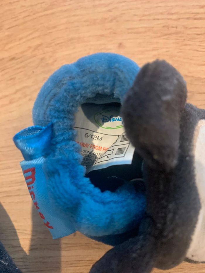 Chaussons Mickey bébé bleu H&M 6-12 mois - photo numéro 4