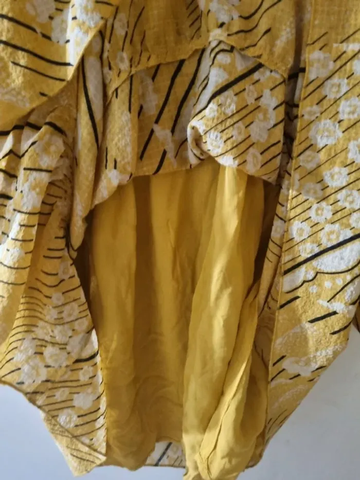 Superbe robe BA&SH ophé moutarde comme neuve T0/34/XS - photo numéro 7