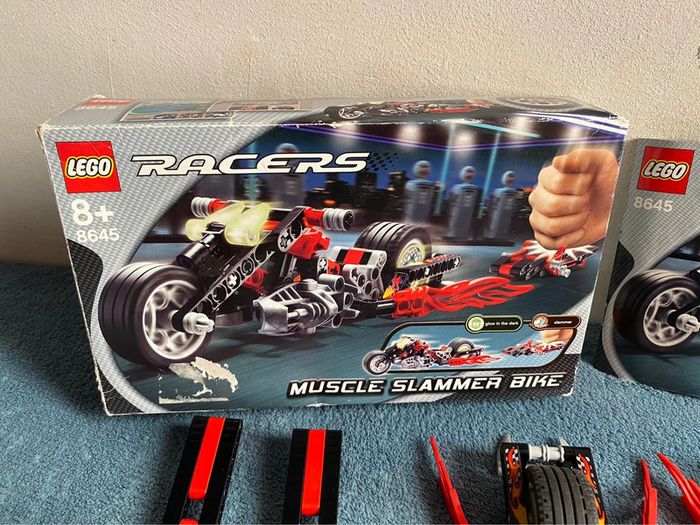 Lot de 2 lego 8645 racers power racers. Muscle slammer bike complète - photo numéro 4