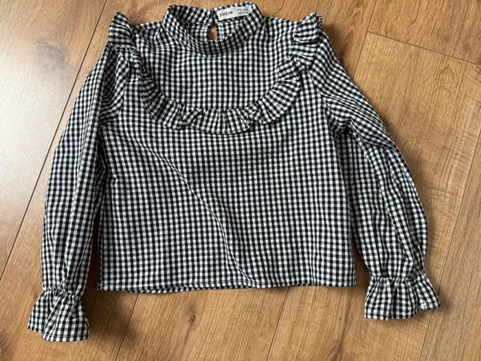 Blouse vichy fille