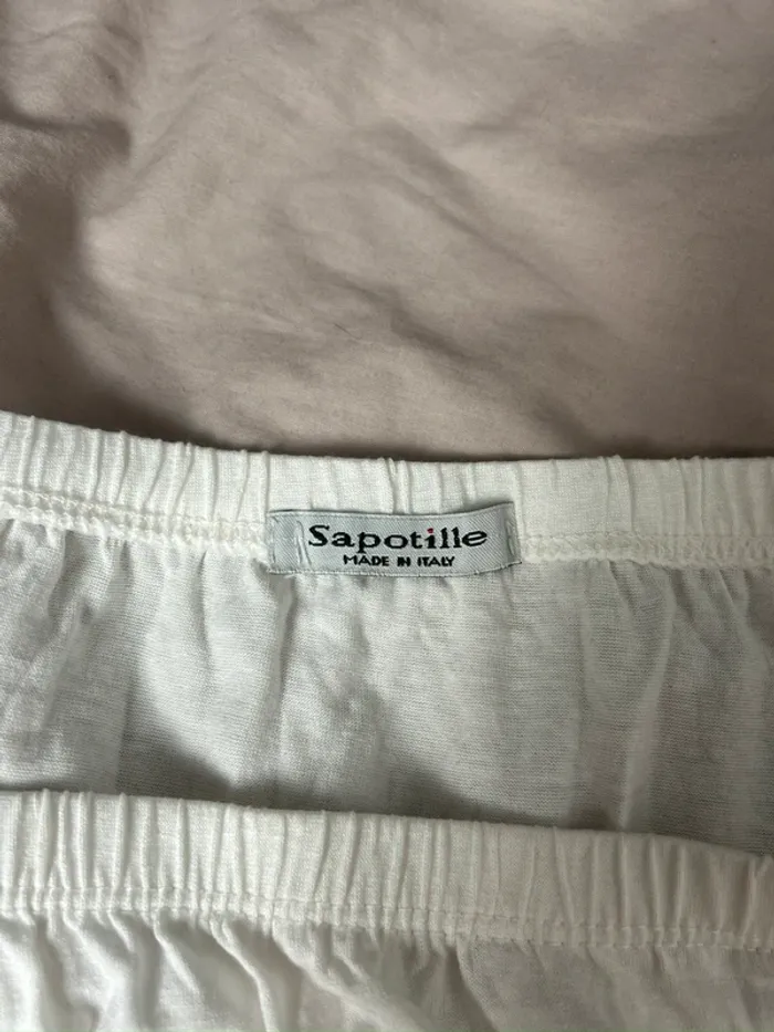 jupe courte blanche vintage à volants dentelle taille 36/38 - photo numéro 3