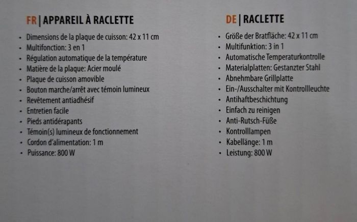 Service à raclette + gril 4 personnes neuf - photo numéro 3