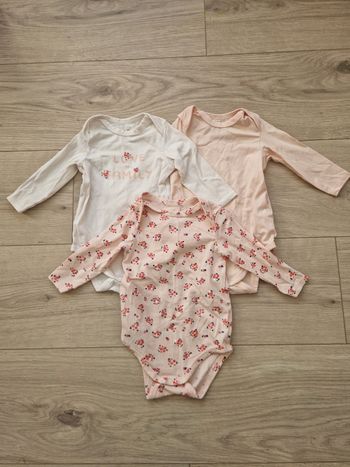 Lot de 3 bodies Tape à l'oeil manches longues 6 mois
