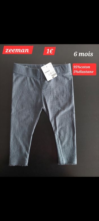 Leggin zeeman fille 6mois 