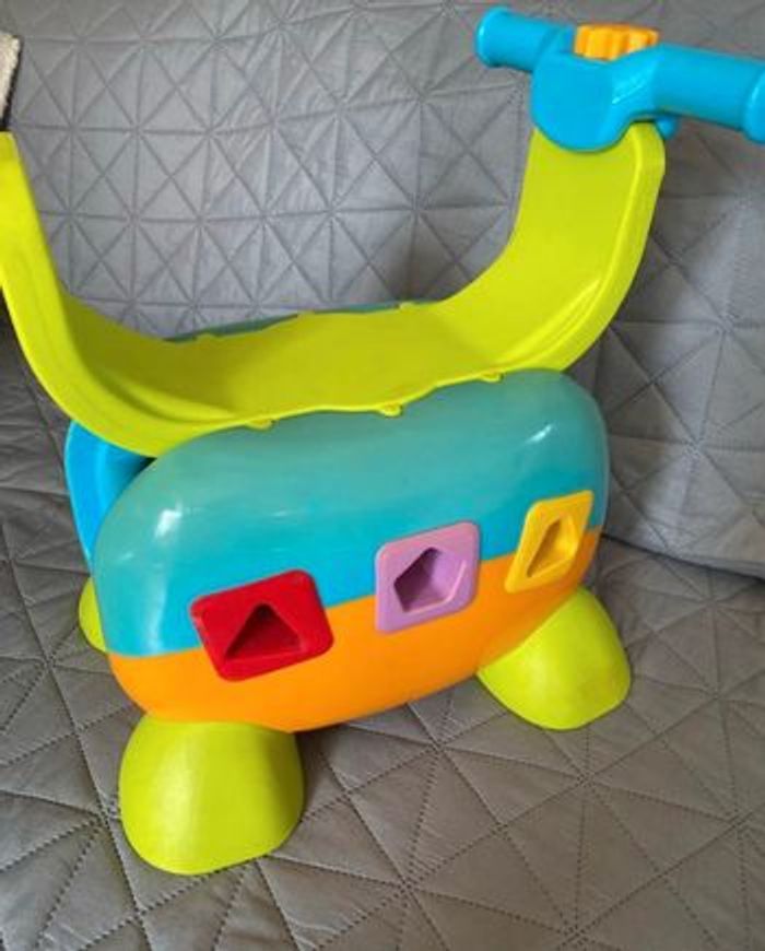 Trotteur de marche 3 en 1 coffre jouet , porteur , éveil bébé 6/24 mois - photo numéro 4