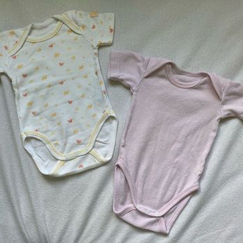 Lot de 2 bodies 3 mois tex mixte