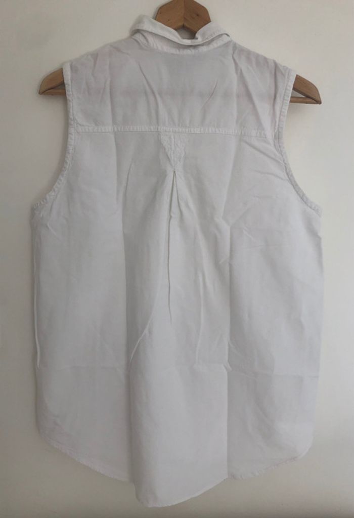 Vintage haut blanc en coton New Look - photo numéro 3