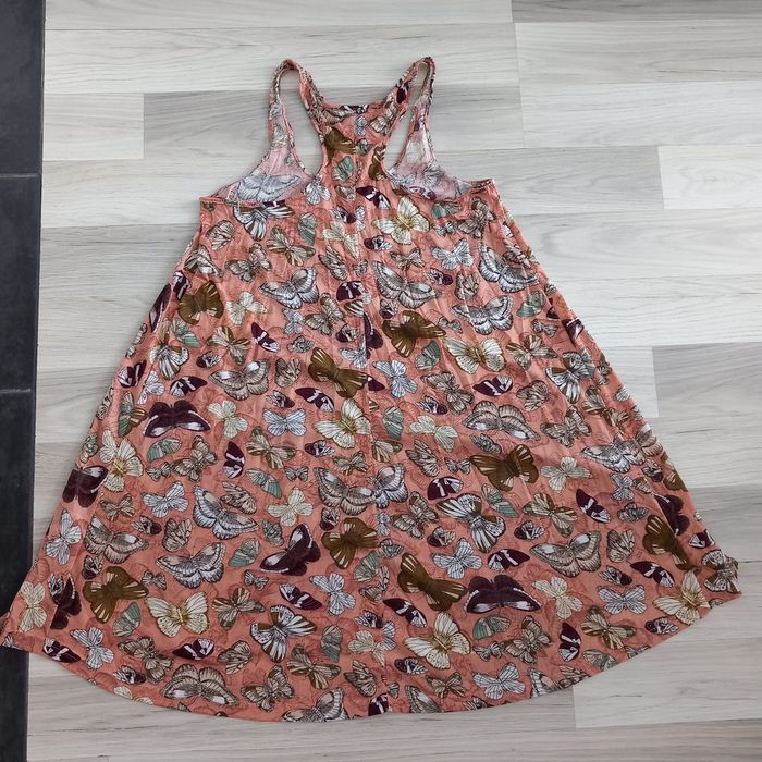 Robe imprimée papillons à bretelles longueur au genoux H&M taille S - photo numéro 6