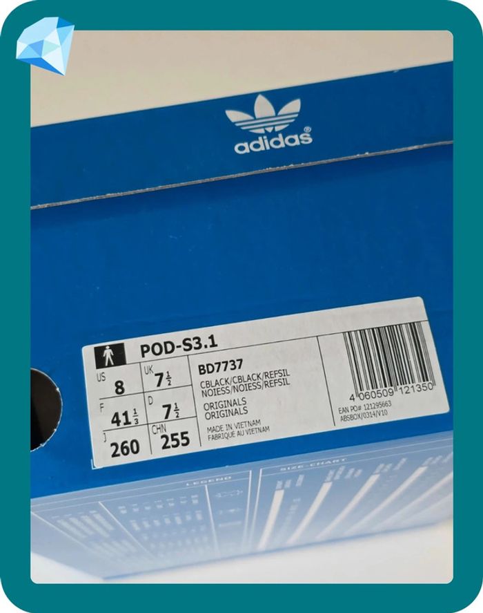 Basket Adidas Pod-S3.1 Noir/Blanc T.41 ⅓ - photo numéro 15