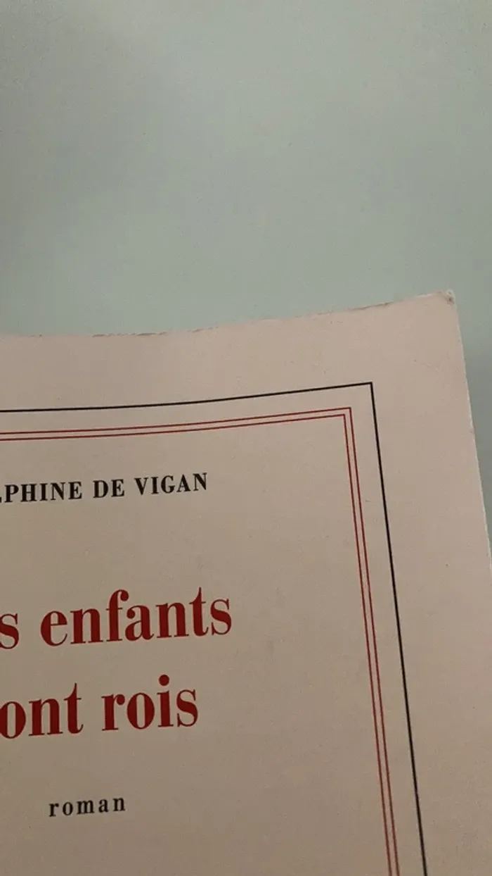 Livre Les enfants sont rois Delphine De Vigan Gallimard - photo numéro 3