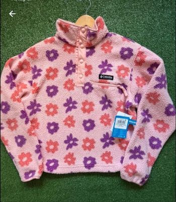 Polaire Columbia Sherpa Retro pink flower S état neuf