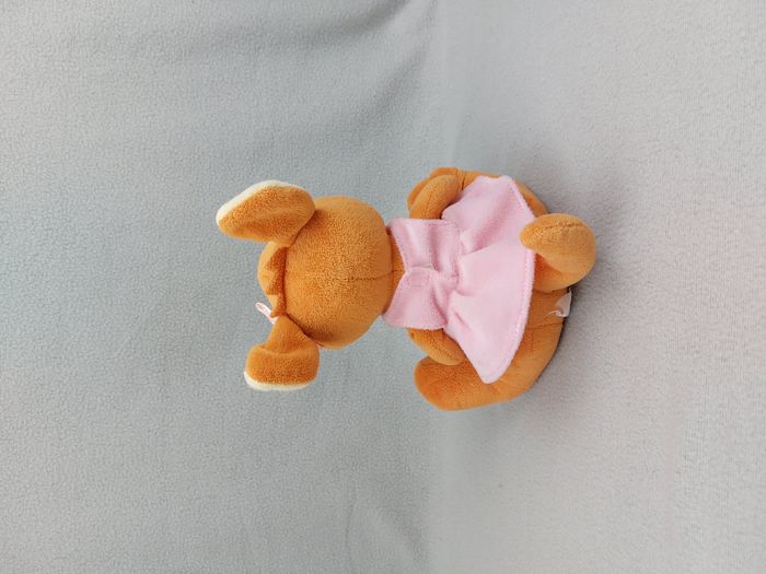 Peluche doudou kangourou Walibelle robe rose parc WALIBI 22 cm assis - photo numéro 2