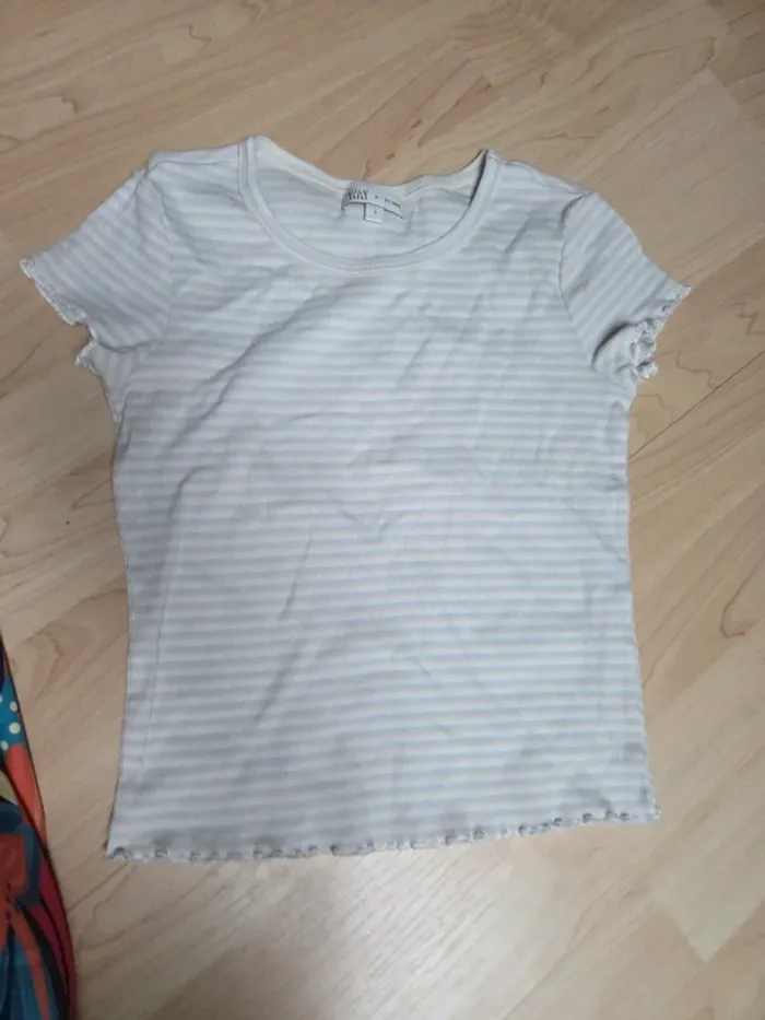 Tee shirt rayé fille taille S ikks