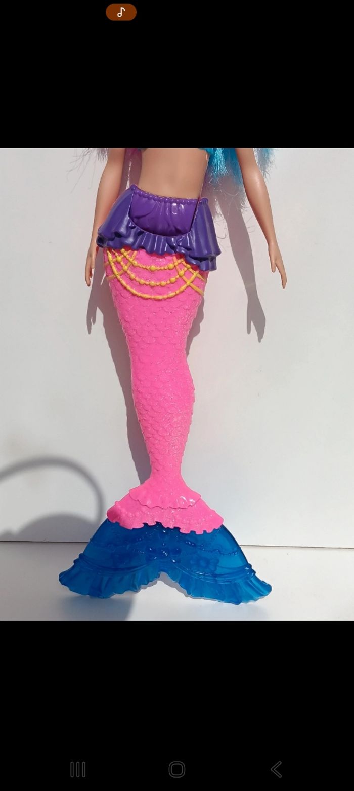 Poupée mattel barbie sirene Dreamtopia Mermaid Pink and Blue Hair (GJK08) - photo numéro 3