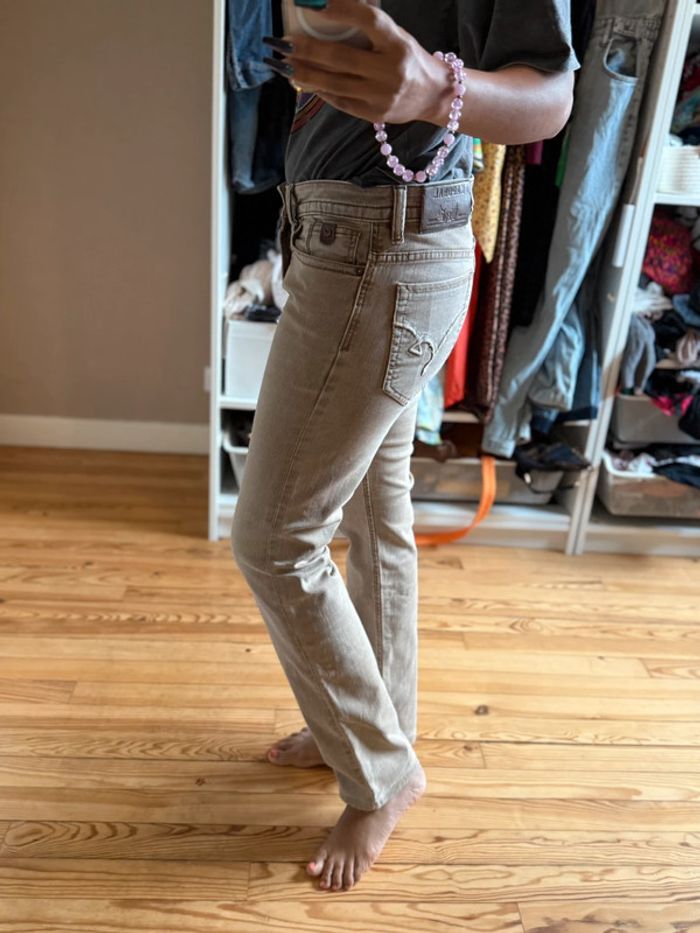 Jean beige kaporal straight - photo numéro 6