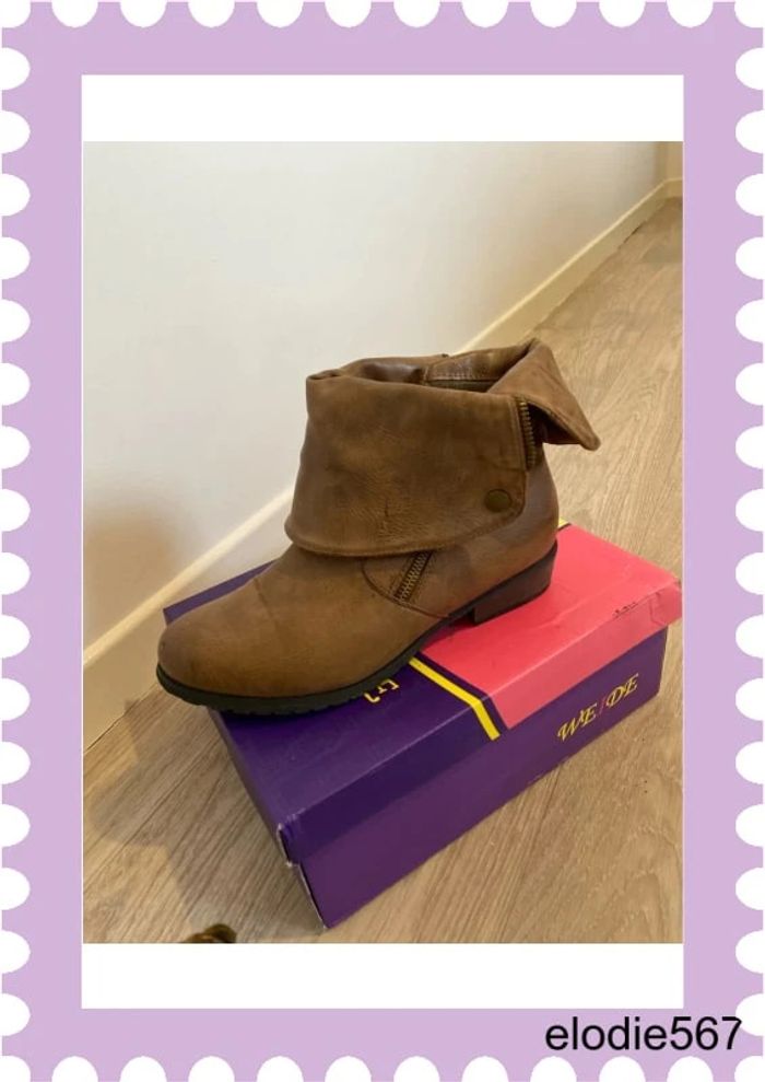 Boots / bottines camel 40 - photo numéro 4