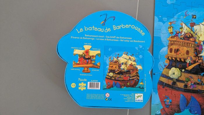 Puzzle 45 pièces Djeco Le bateau de Barberousse - photo numéro 3