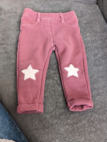 Pantalon fille épais 12 mois