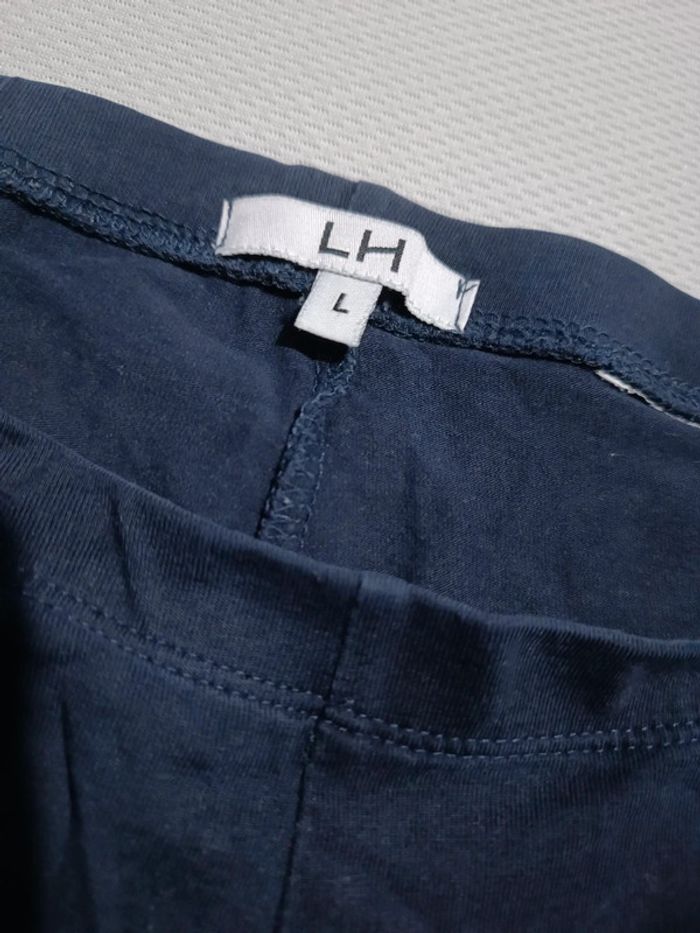Caleçon pantacourt bleu marine L - photo numéro 2