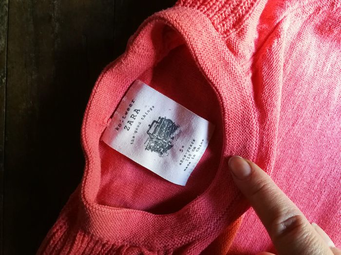 Pull rose bébé Zara knitwear - photo numéro 5