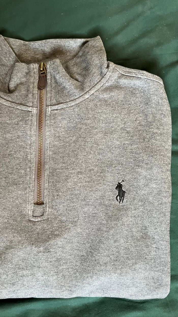 Pull Half Zip Ralph Lauren gris - photo numéro 3