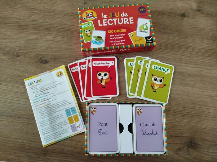 Jeu éducatif, Chouette, Le jeu de lecture, 6 / 7 ans, CP, Hatier, TBE