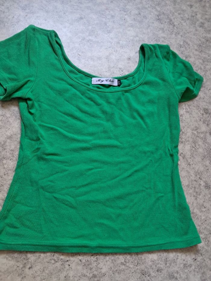 T-shirt vert - photo numéro 3