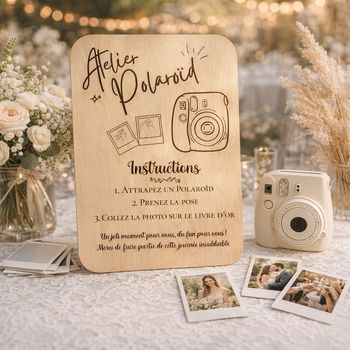 Pancarte atelier Polaroïd 