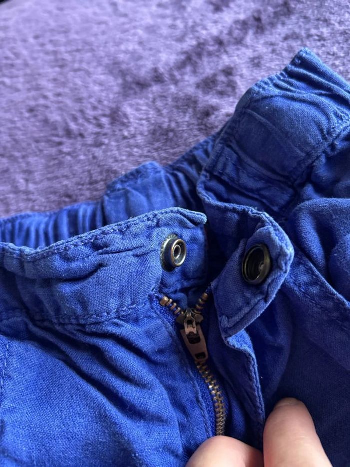 Bermuda garcon en lin bleu Sergent major taille 4 ans - photo numéro 8