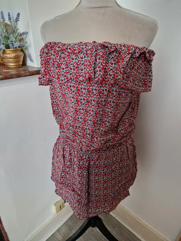 Robe bustier fleurie belle air en soie