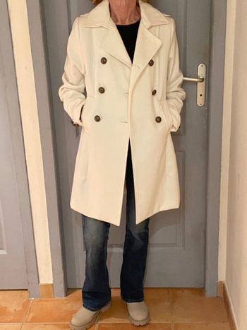 Manteau blanc neige Kiabi