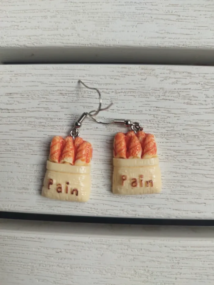 Boucle d'oreille pains
