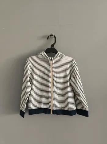 Gilet à zip Raye