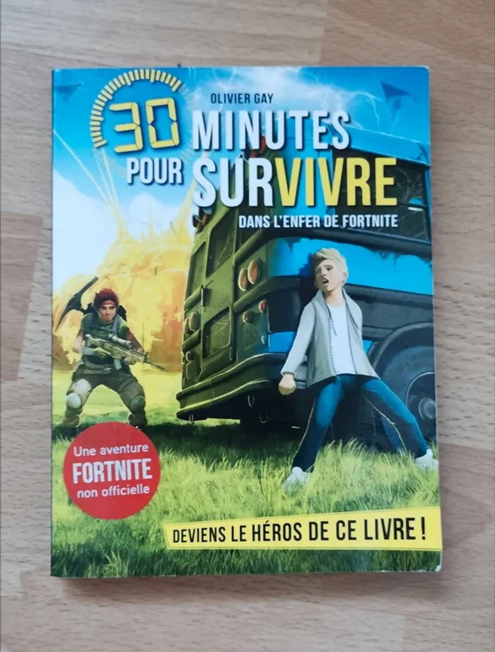 Livre 30 minutes pour survivre dans l'enfer de fortnite