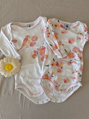 Lot 3 Bodies Petit Bateau 6M